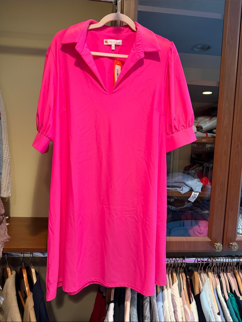 Jude Connally Hot Pink Emerson Dress